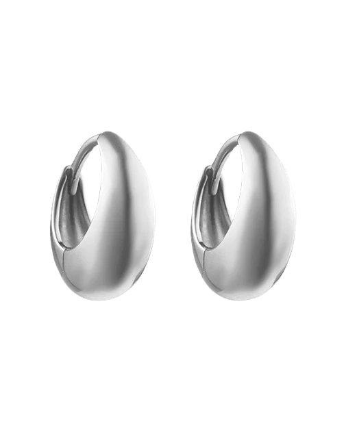 Kirstin Ash Earrings Silver Kirstin Ash Indigo Hoops Medium (18K Gold Plated & Silver)