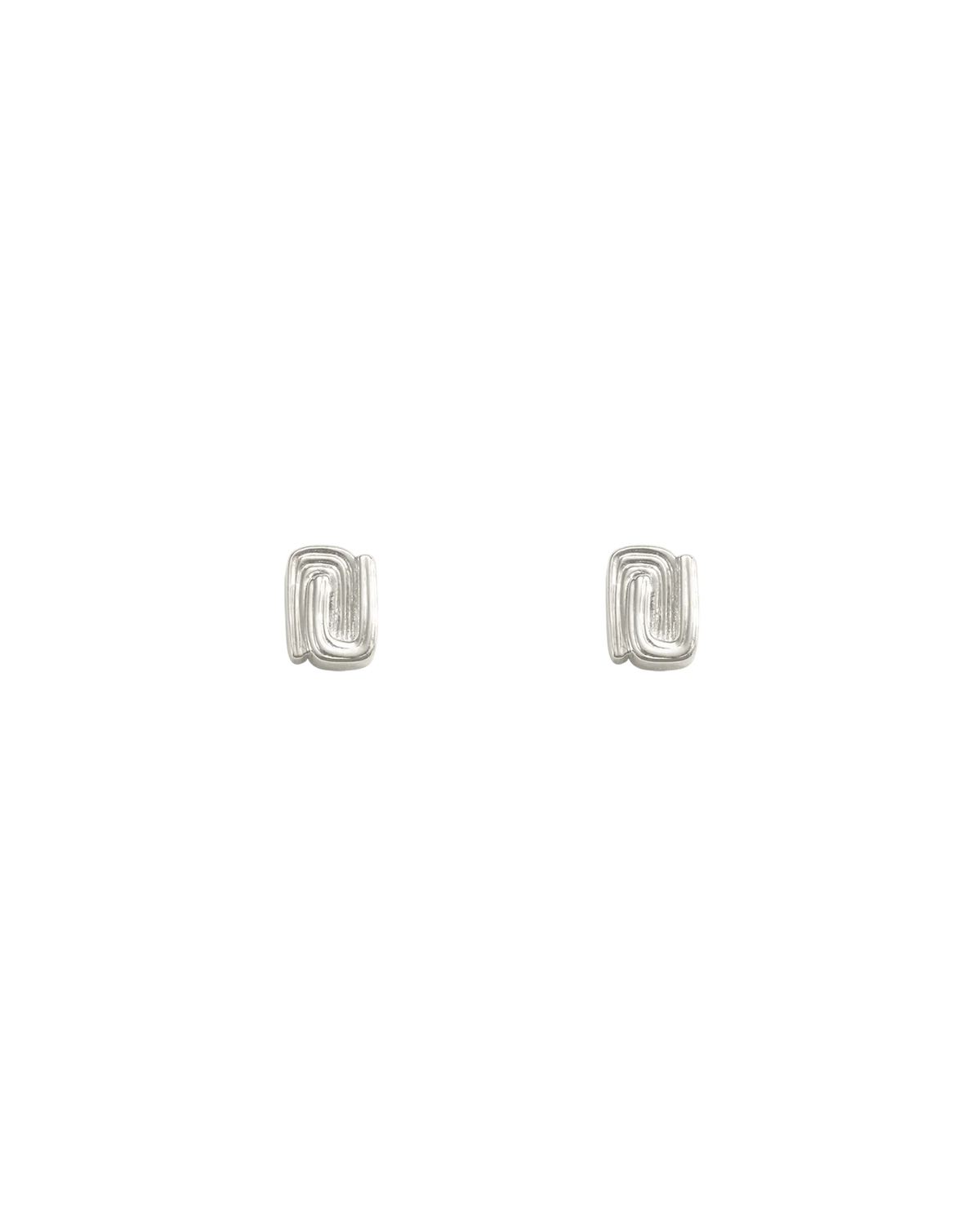 Kirstin Ash Earrings Silver Kirstin Ash Mondo Stud Earrings – Sterling Silver & 18K Gold Plated