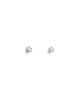 Kirstin Ash Earrings Silver Kirstin Ash petite pearl studs earrings
