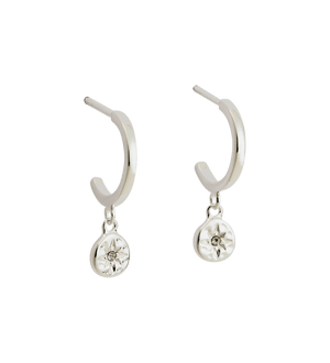 Kirstin Ash Earrings Silver Kirstin Ash Star coin hoops