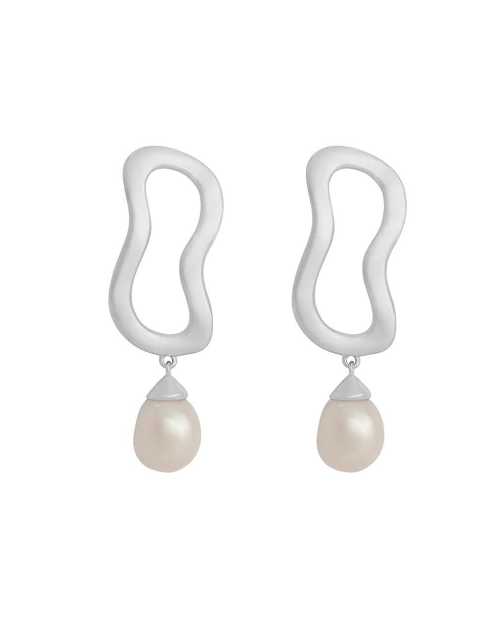 Kirstin Ash Earrings Yellow Gold Onda Pearl Earrings