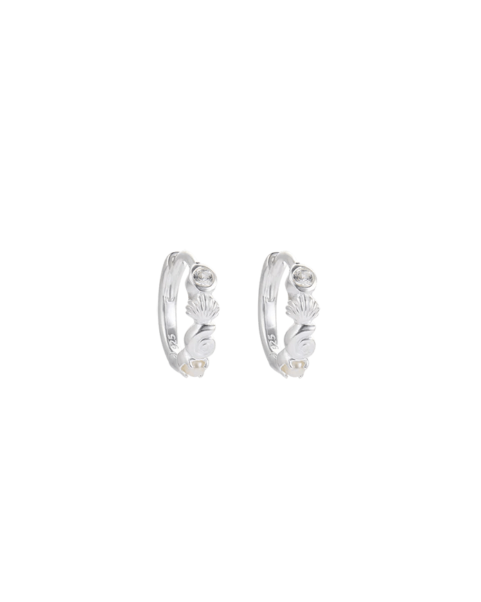 Kirstin Ash Earrings Silver Shoreside Hoop earrings