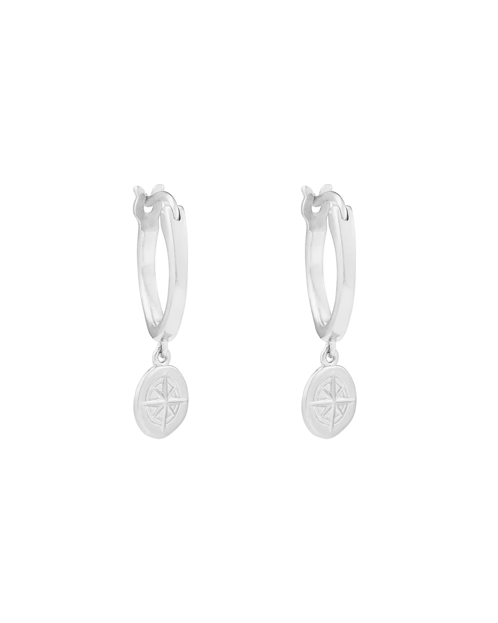 Kirstin Ash Earrings Silver Wander Hoops Earrings