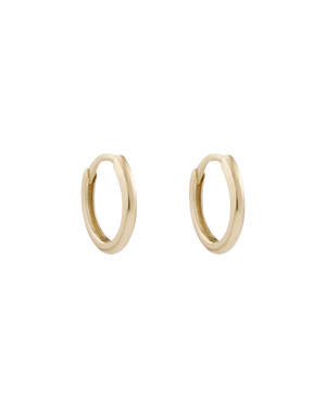 Kirstin Ash Earrings Solid Gold Nomada Fine Hoops Earrings