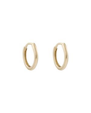 Kirstin Ash Earrings Solid Gold Nomada Fine Hoops Earrings