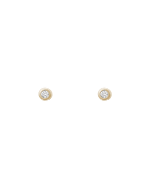 Kirstin Ash Earrings Solid Gold Petite Diamond Studs