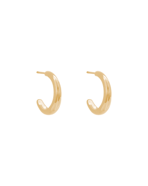 Kirstin Ash Earrings Yellow Gold Grace Infinity hoops