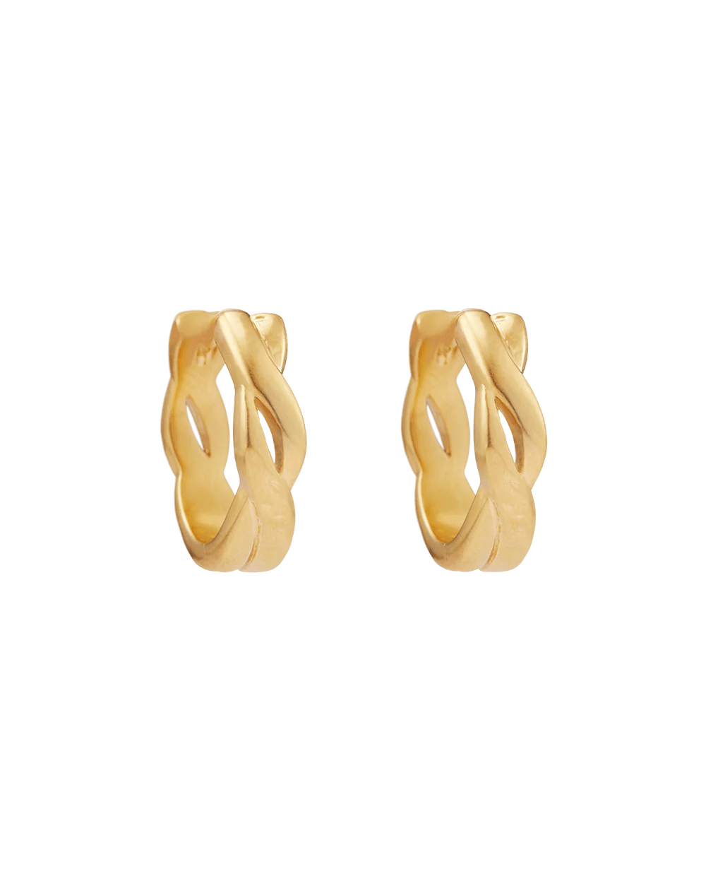 Kirstin Ash Earrings Yellow Gold Idle Hoops Earrings
