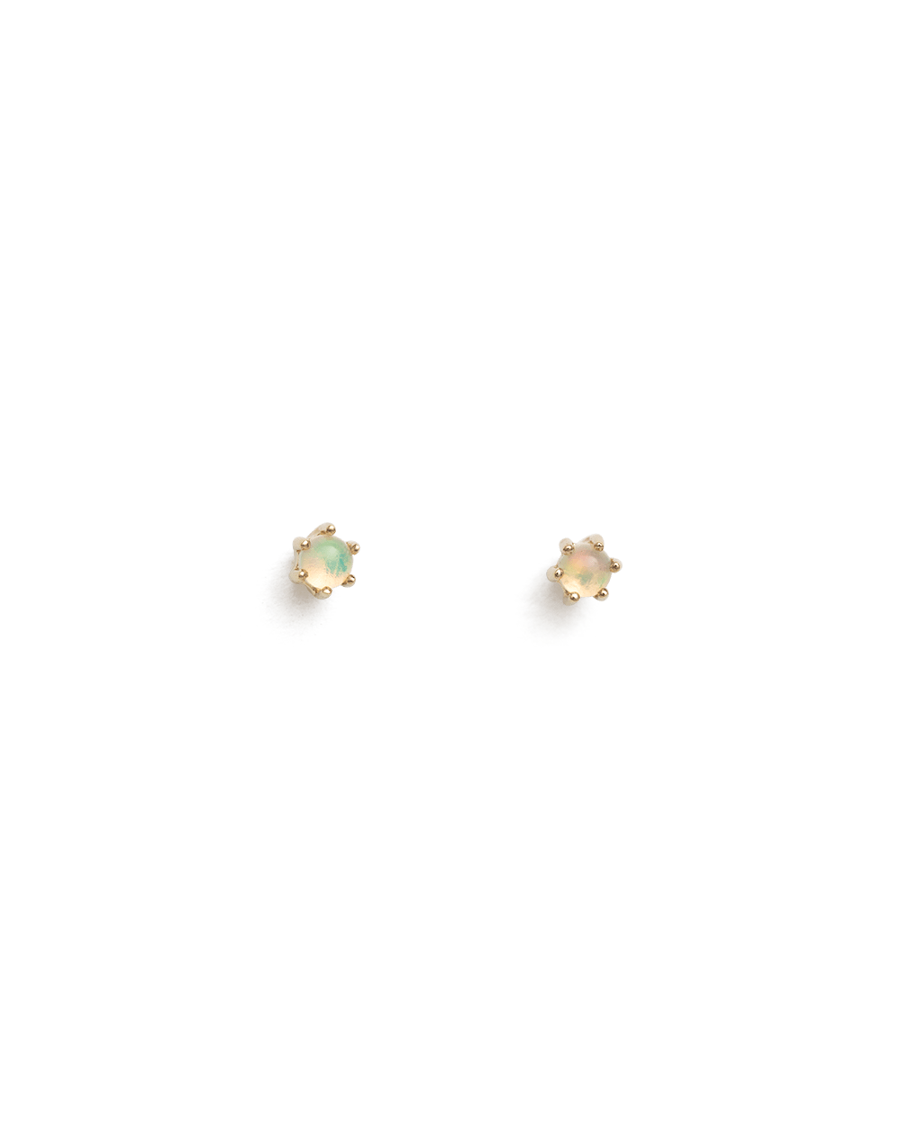 Kirstin Ash Earrings Yellow Gold Kirstin ash petite opal studs