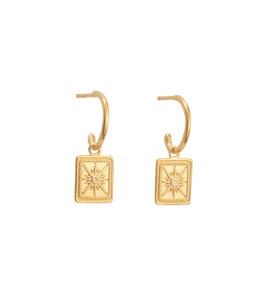 Kirstin Ash Earrings Yellow Gold Kirstin Ash true north hoops