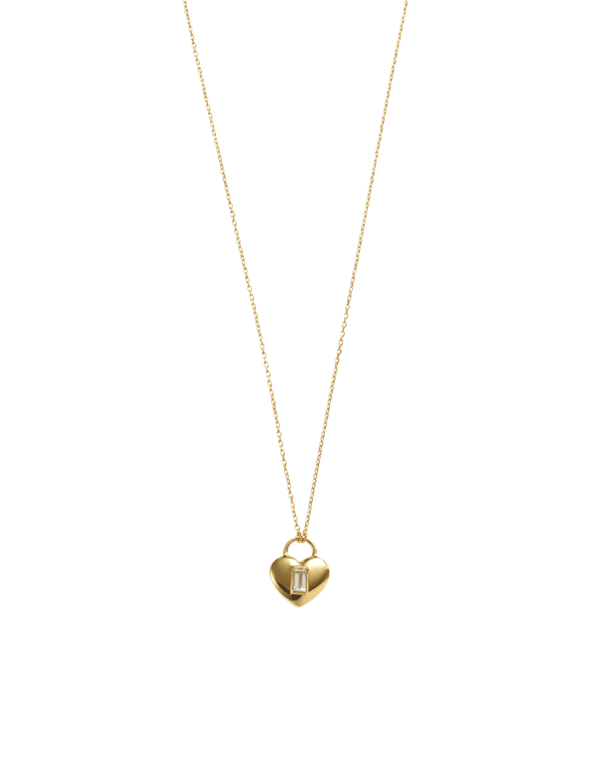 Kirstin Ash Necklaces Gold Kirstin ash Vera Heart Lock Necklace