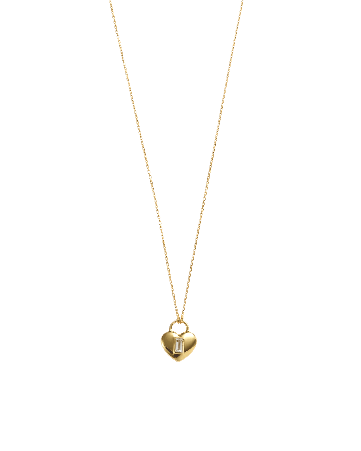 Kirstin Ash Necklaces Gold Kirstin ash Vera Heart Lock Necklace