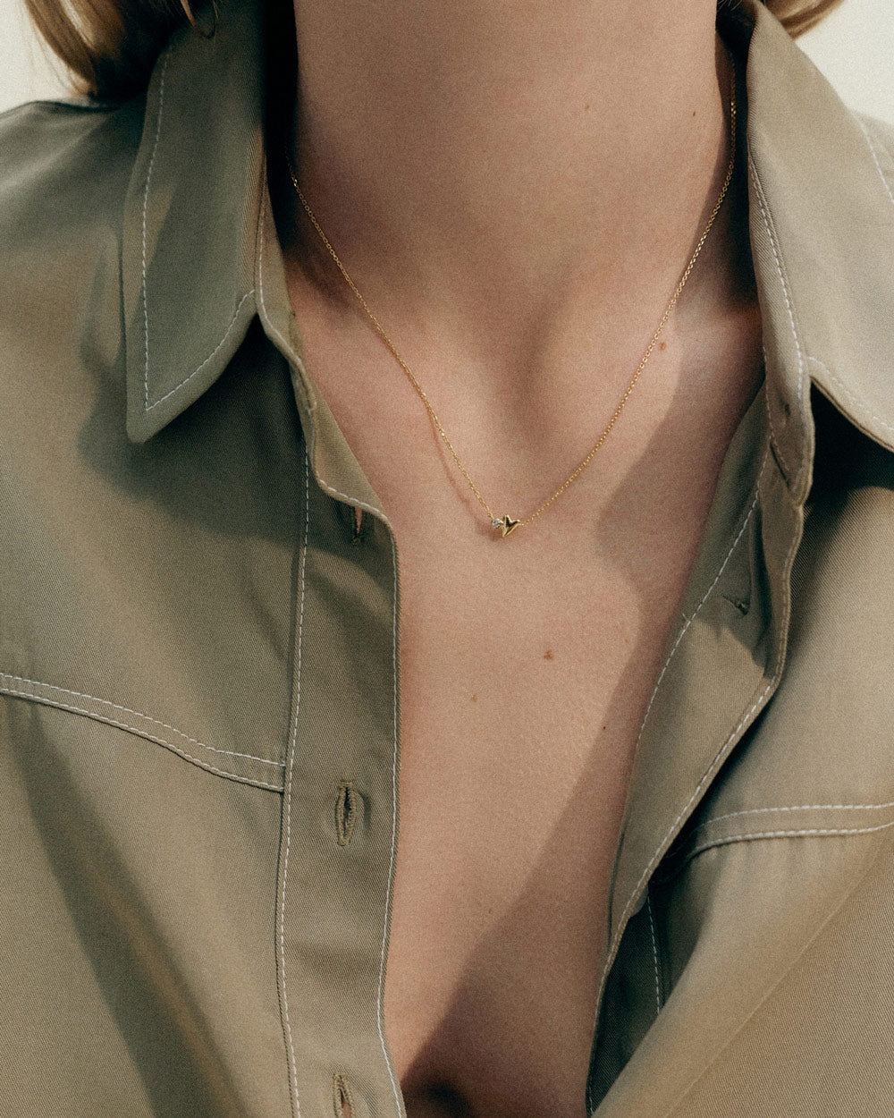 Kirstin Ash Necklaces Gold Kirstin ash Abode Heart Necklace