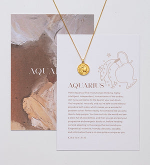 Kirstin Ash Necklaces Kirstin Ash Aquarius Zodiac Necklace