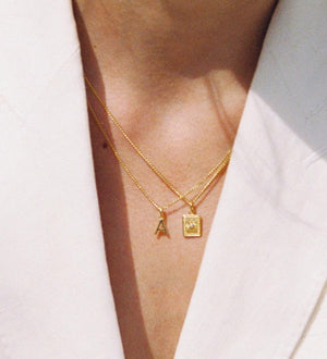 Kirstin Ash Necklaces Kirstin Ash Outline Initial Necklace A-Z