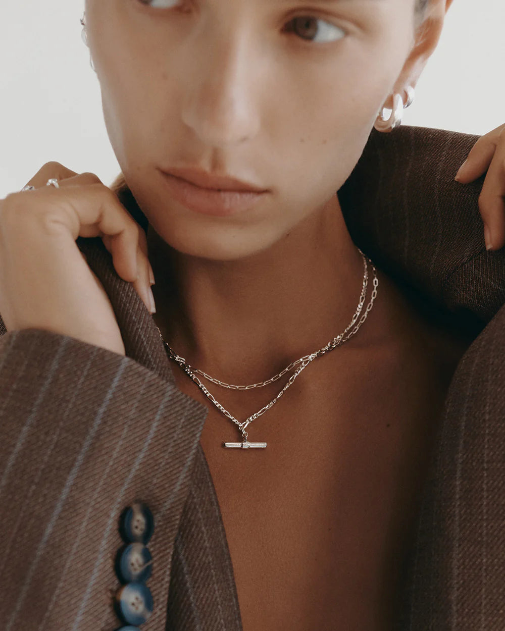 Kirstin Ash Necklaces Kirstin Ash Rhythm T-Bar Necklace