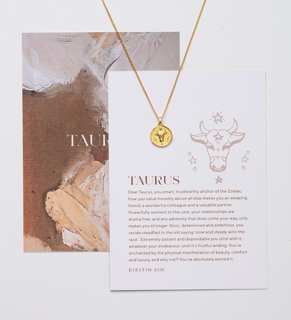 Kirstin Ash Necklaces Vermeil Kirstin Ash Taurus Zodiac Necklace