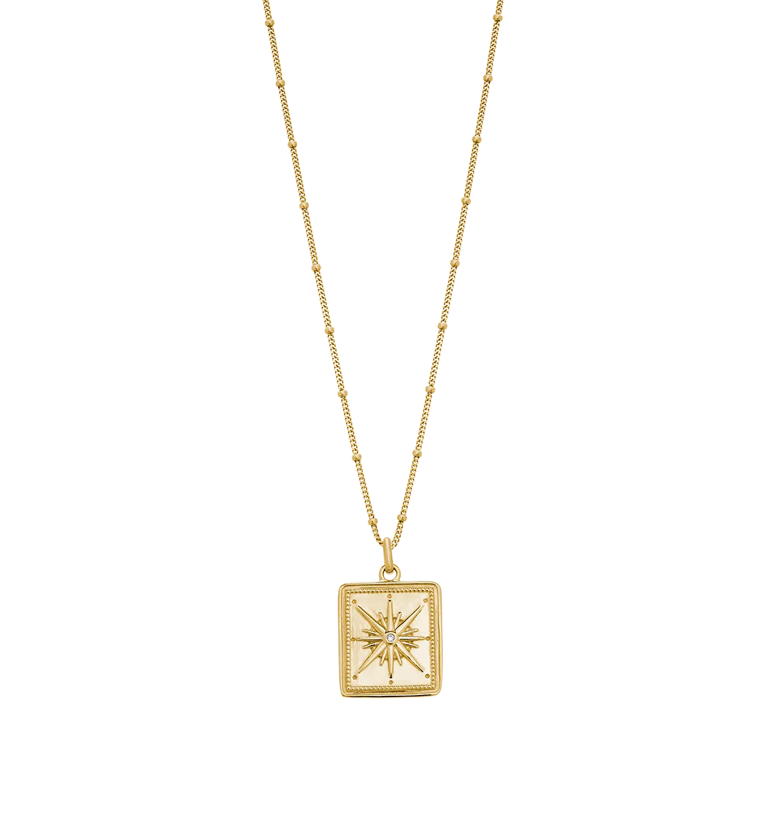 Kirstin Ash Necklaces Kirstin Ash True North Coin Necklace – 18K Gold Vermeil