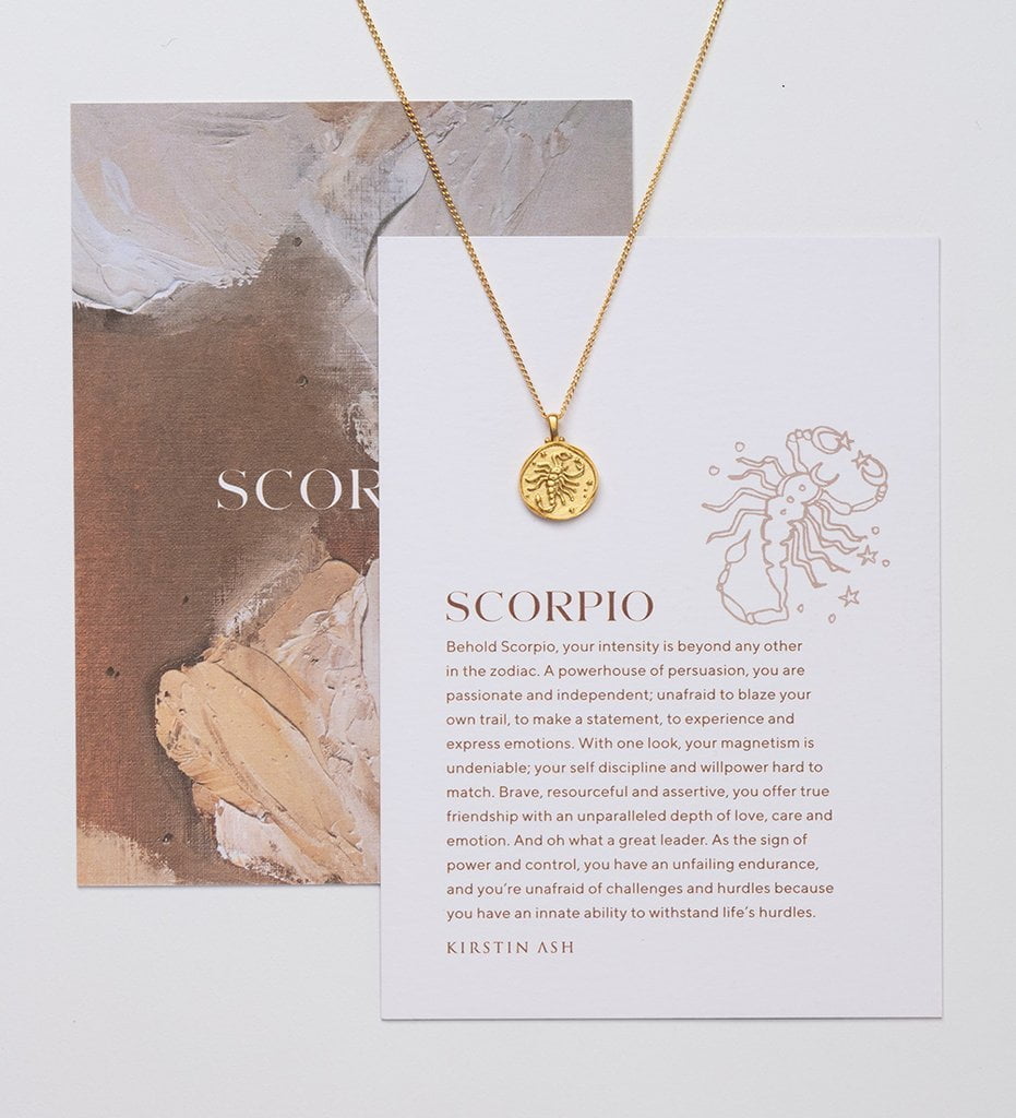 Kirstin Ash Necklaces Vermeil Kistin Ash Scorpio Zodiac Necklace