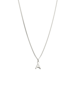 Kirstin Ash Necklaces Silver / A Kirstin Ash Outline Initial Necklace A-Z