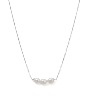 Kirstin Ash Necklaces Silver Isole Pearl Necklace