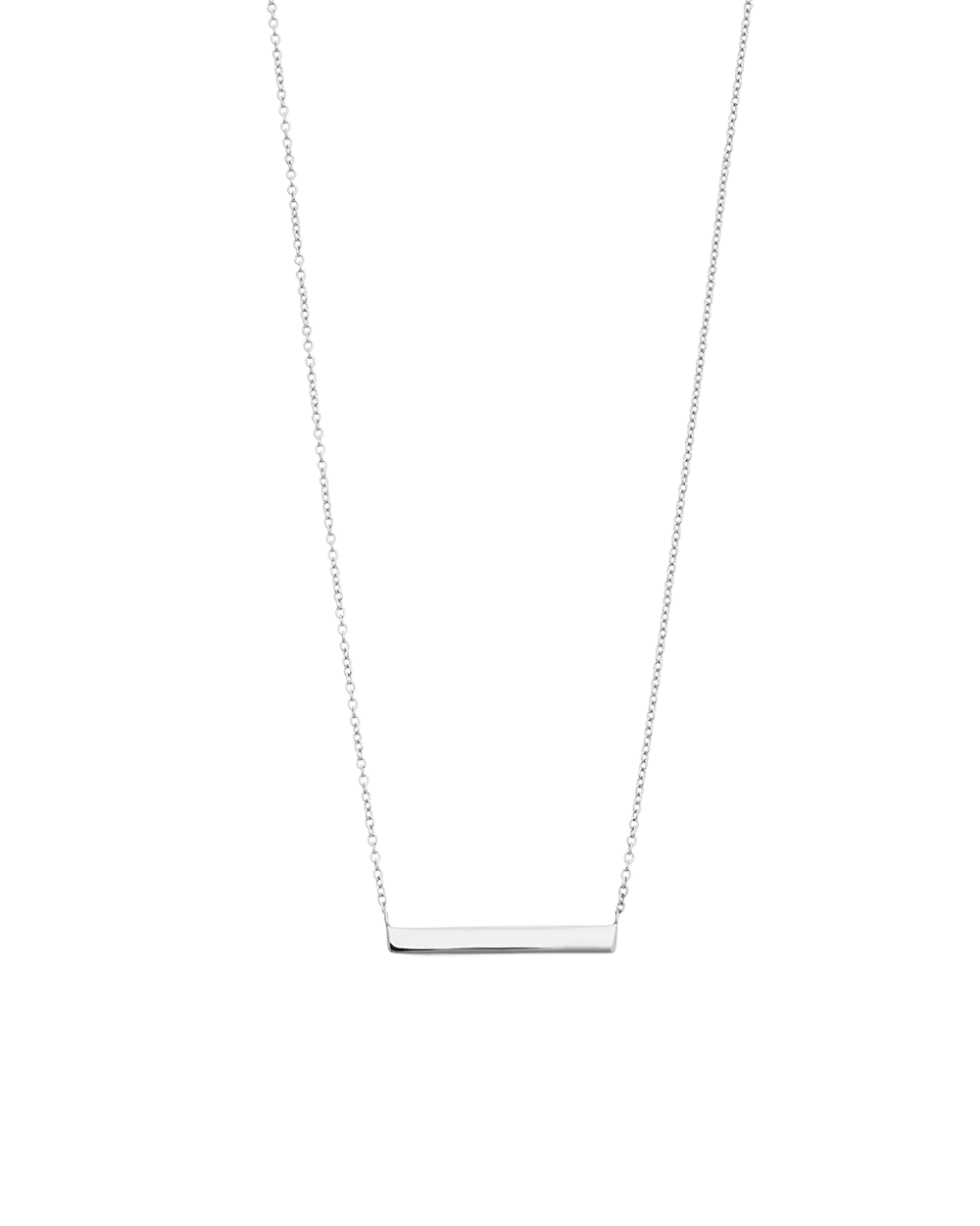 Kirstin Ash Necklaces Silver Kirstin Ash Engravable Petite Bar Necklace – Gold Vermeil & Sterling Silver