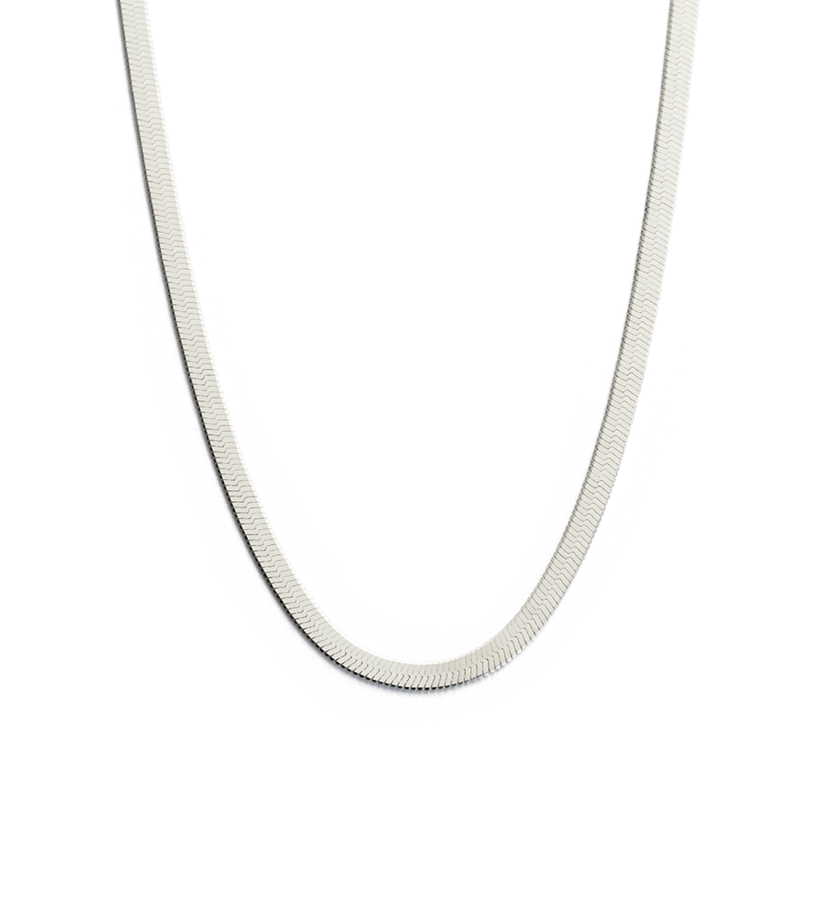 Kirstin Ash Necklaces Silver Kirstin Ash Herrinbone Chain