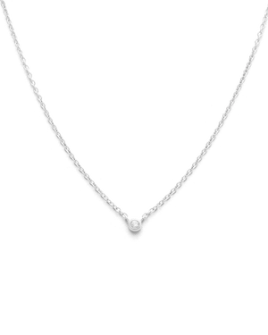 Kirstin Ash Necklaces Silver Petite Diamond Necklace