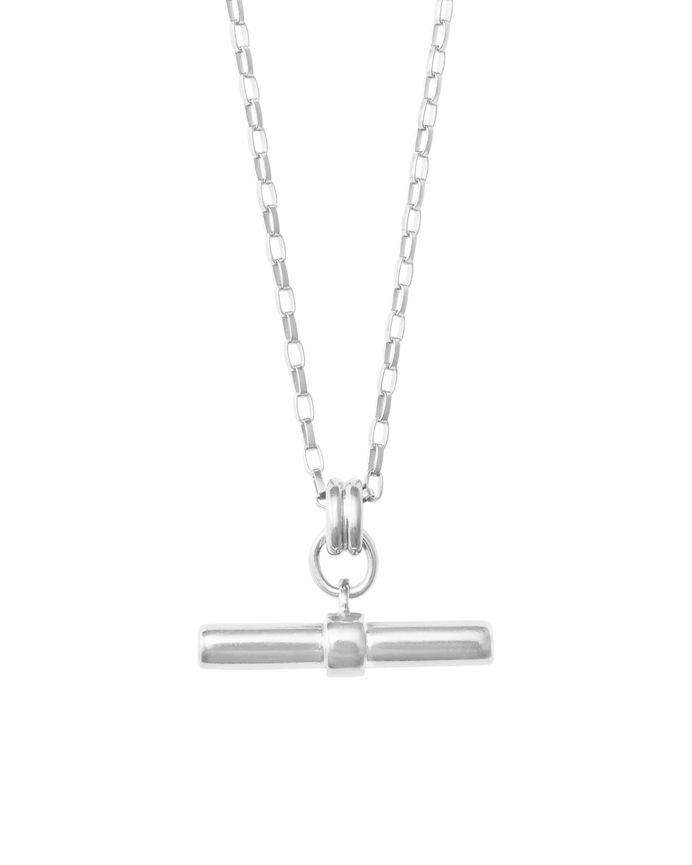 Kirstin Ash Necklaces Silver Roam T Bar Necklace