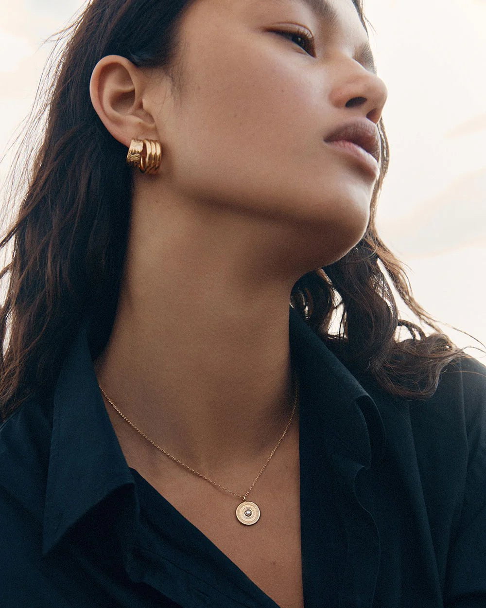 Kirstin Ash Necklaces Yellow Gold Solace Pearl Necklace