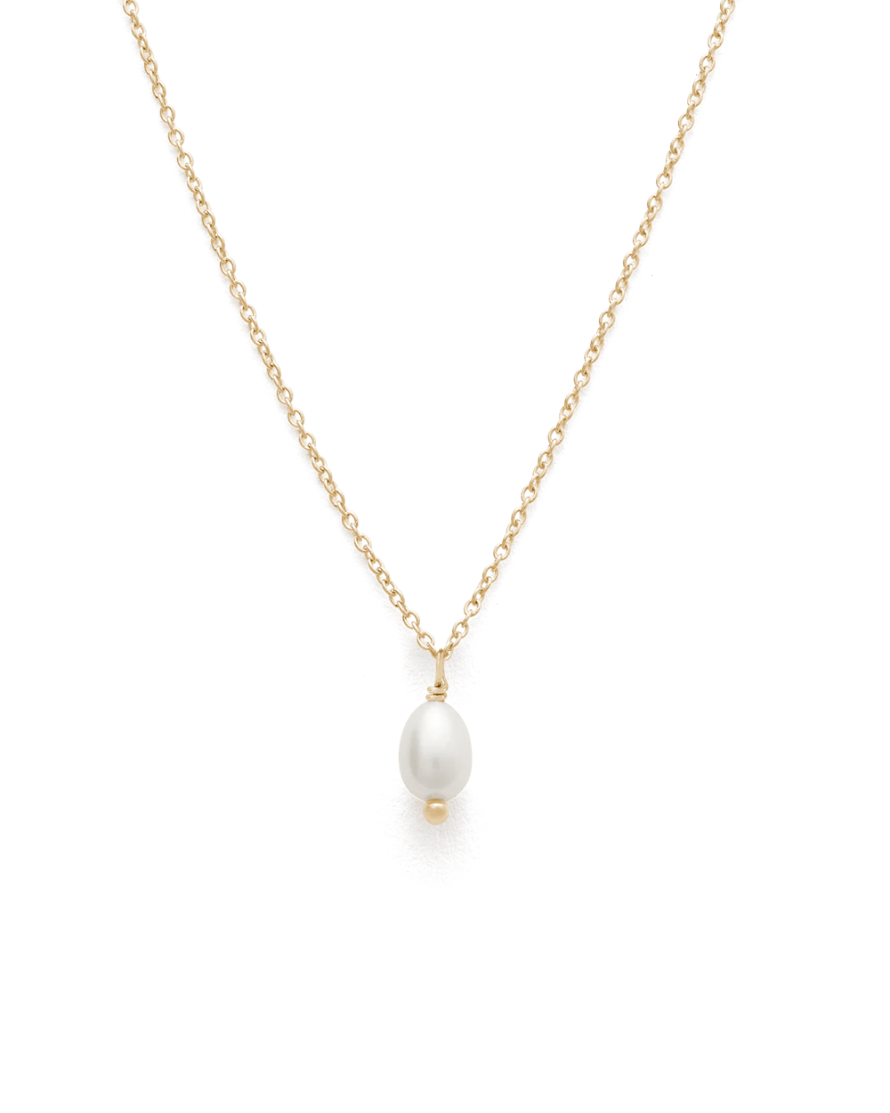 Kirstin Ash Necklaces Solid Gold Classic Pearl Necklace