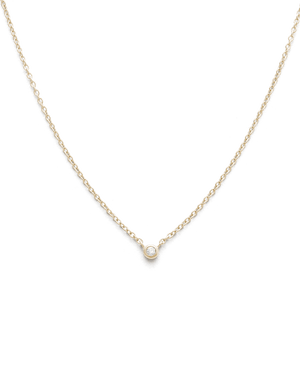 Kirstin Ash Necklaces Solid Gold Petite Diamond Necklace