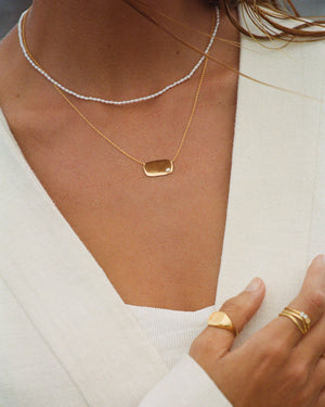 Kirstin Ash Necklaces Yellow Gold Kirstin Ash  Lustre necklace