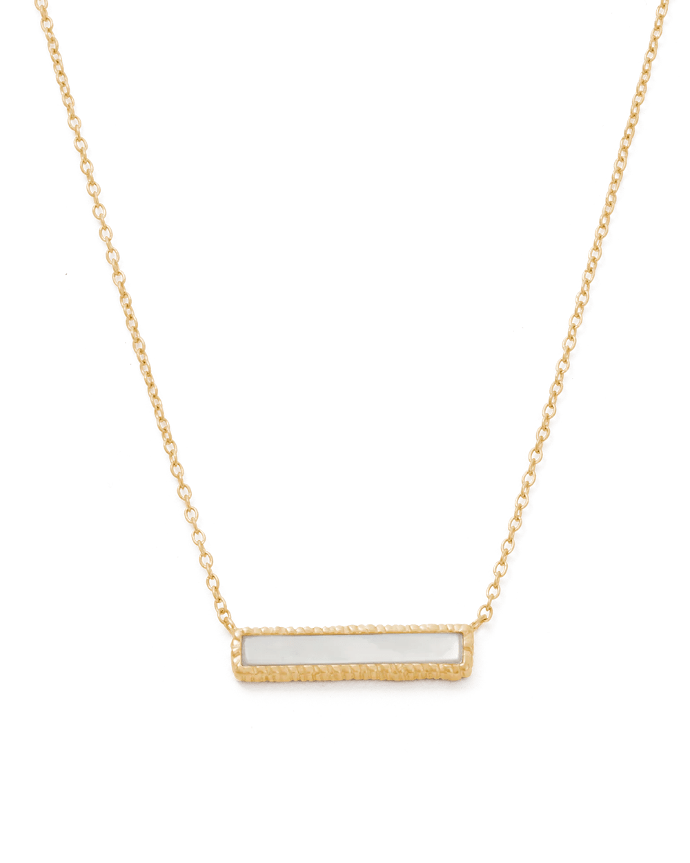 Kirstin Ash Necklaces Yellow Gold Pearla Bar Necklace