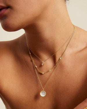 Kirstin Ash Necklaces Yellow Gold Perla Necklace