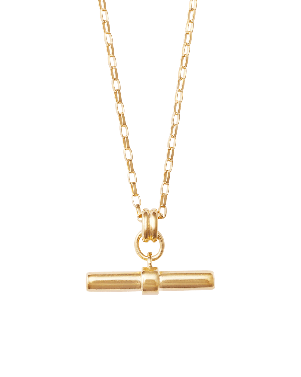 Kirstin Ash Necklaces Yellow Gold Roam T Bar Necklace
