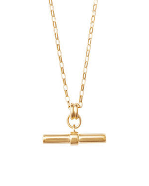 Kirstin Ash Necklaces Yellow Gold Roam T Bar Necklace