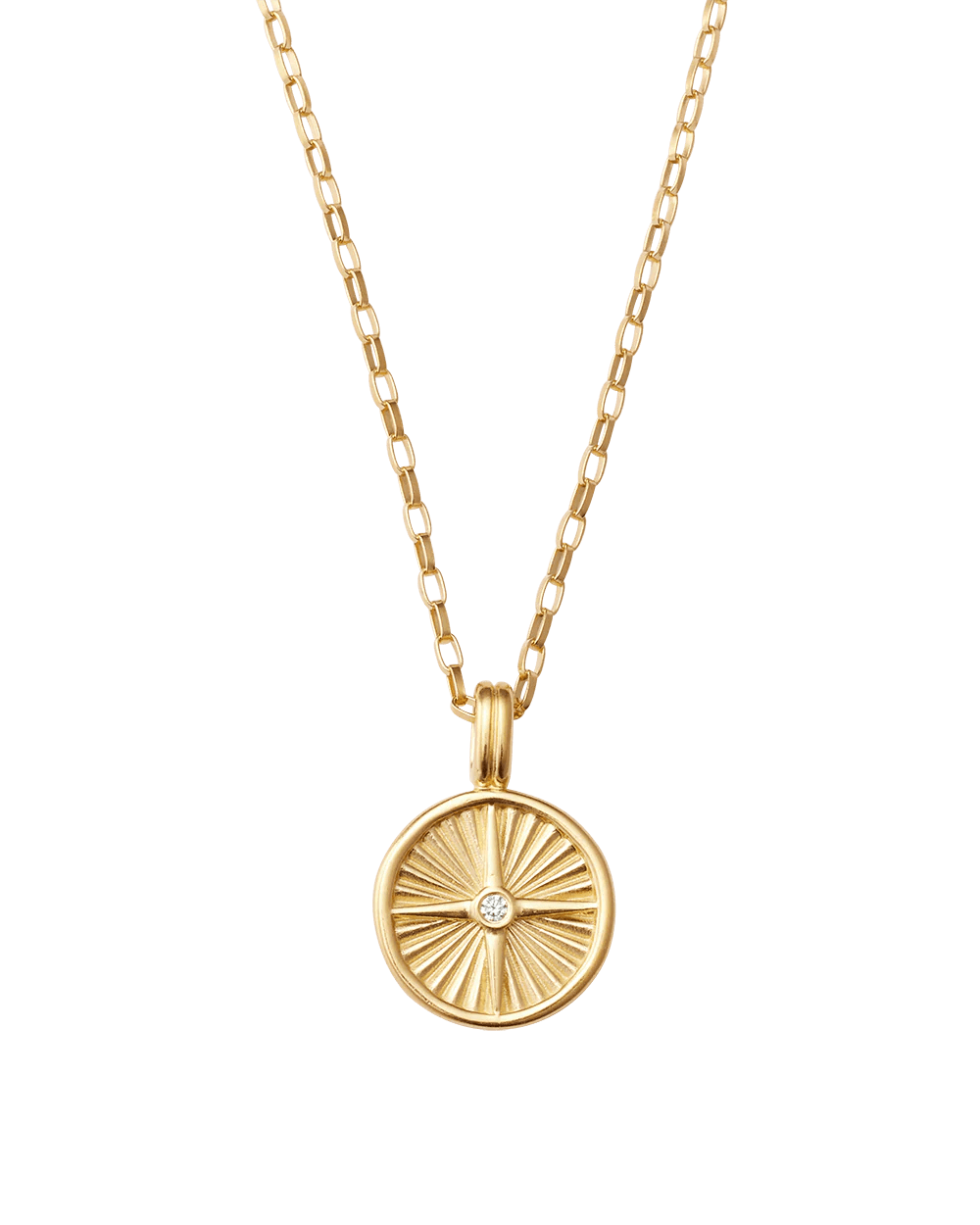 Kirstin Ash Necklaces Yellow Gold Wander Coin Necklace