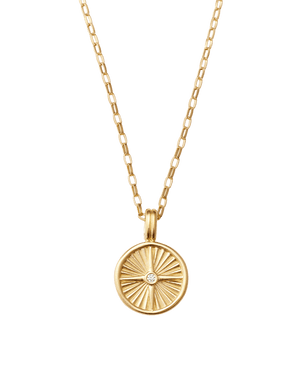 Kirstin Ash Necklaces Yellow Gold Wander Coin Necklace