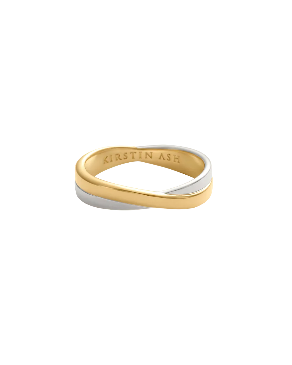 Kirstin Ash Rings 6 Kirstin Ash Duality Ring – Gold & Rhodium Plated