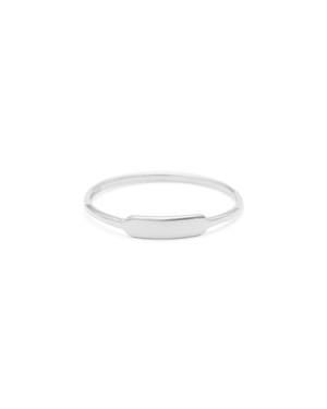 Kirstin Ash Rings Engravable Petite Bar Ring