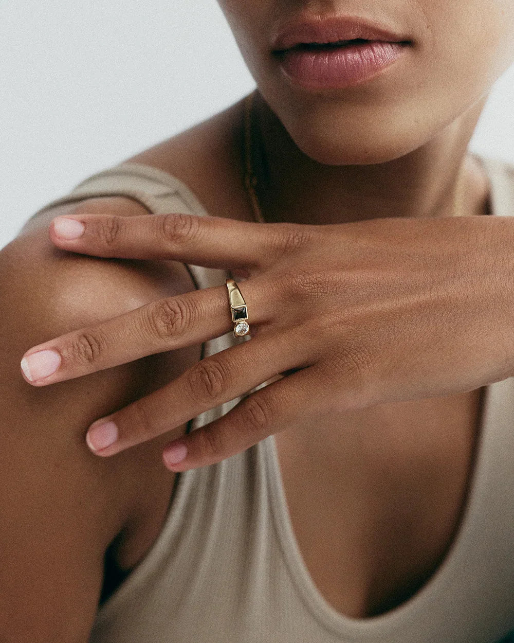 Kirstin Ash Rings Kirstin Ash Ember Ring – Gold Plated & Silver