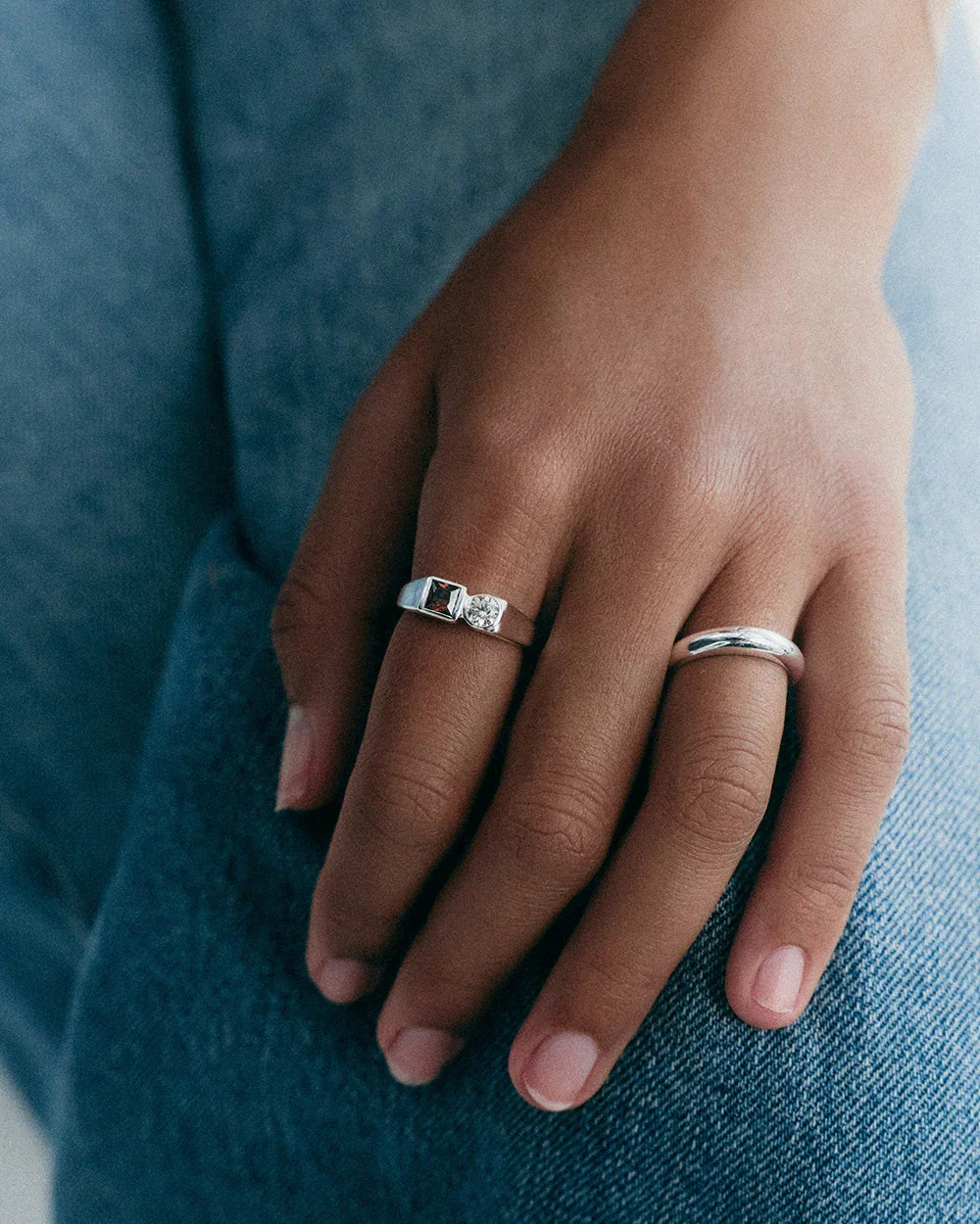 Kirstin Ash Rings Kirstin Ash Ember Ring – Gold Plated & Silver