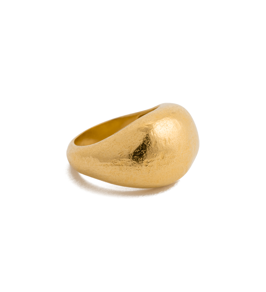 Kirstin Ash Rings Kirstin Ash Golden Light Dome Ring (18K Yellow Gold Vermeil)