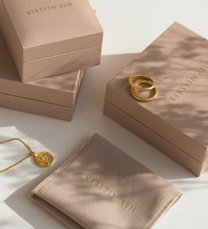 Kirstin Ash Rings Kirstin Ash Golden Light Stacking Ring (18K Yellow Gold Vermeil)