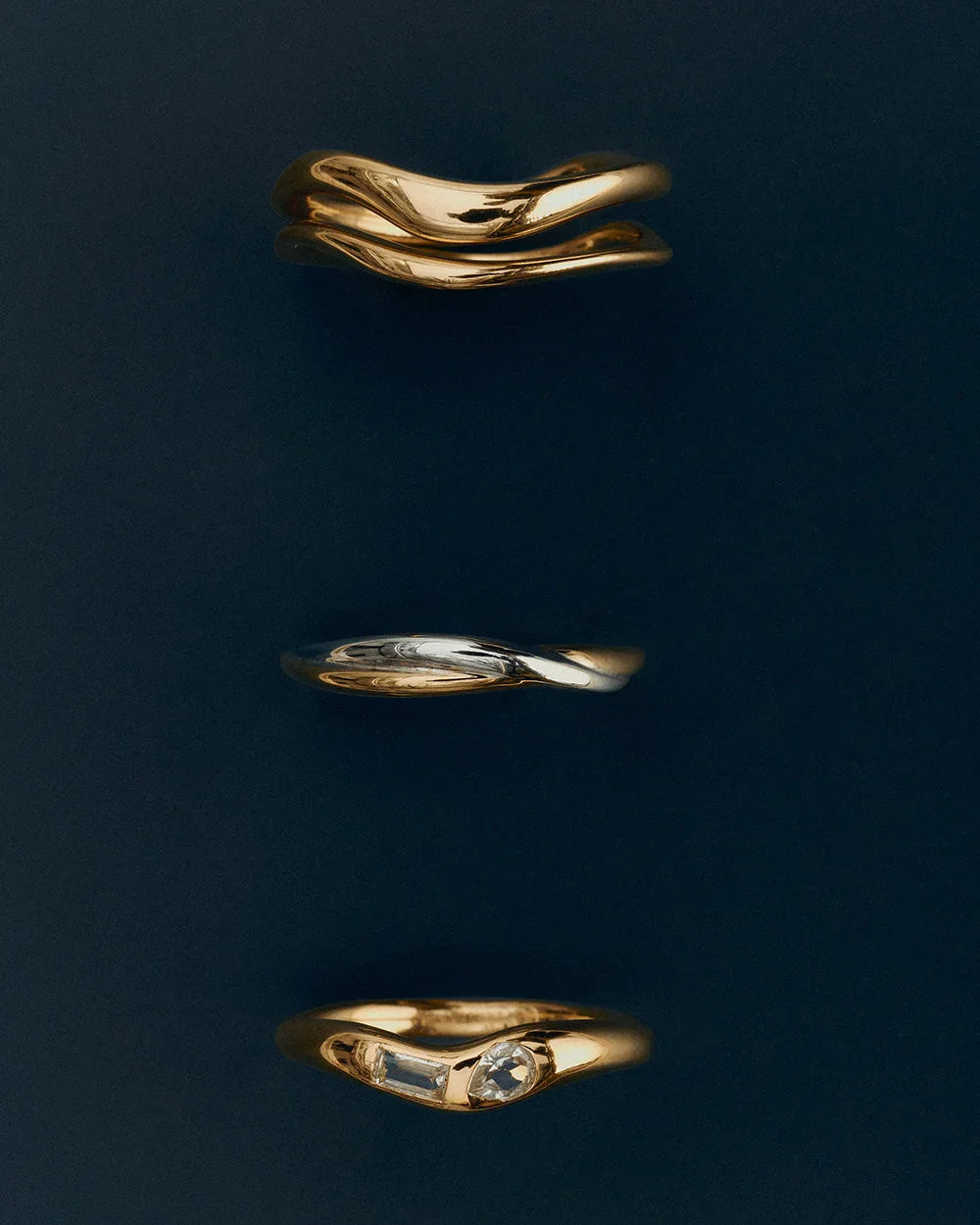 Kirstin Ash Rings Kirstin Ash Halcyon Ring – Mixed Metal