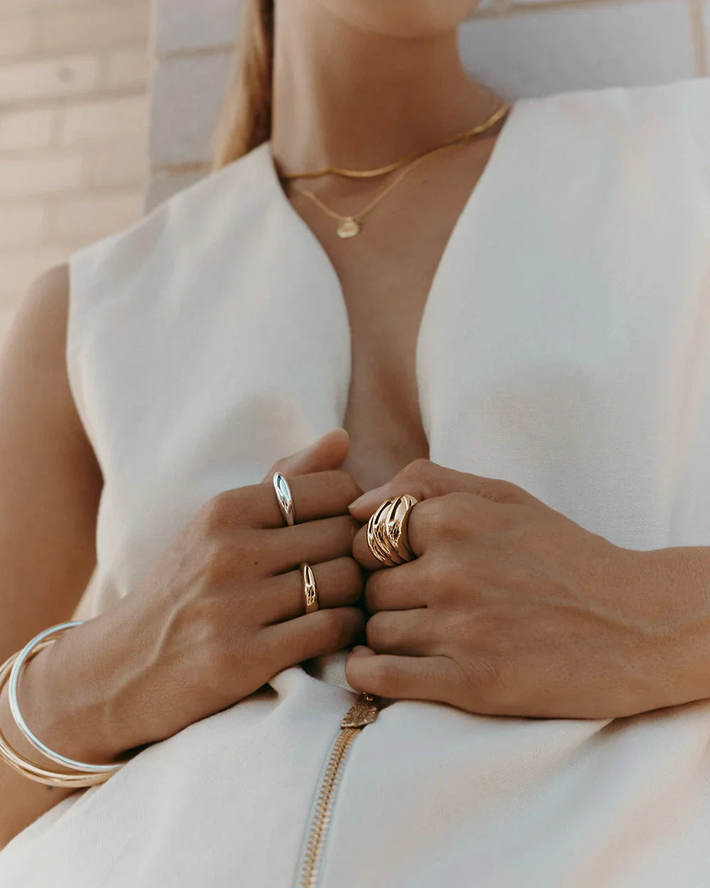 Kirstin Ash Rings Kirstin Ash Within Motion Ring – Gold & Silver