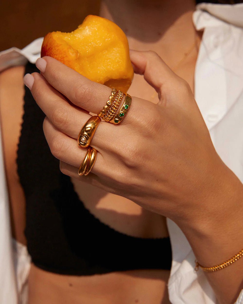 Kirstin Ash Rings Yellow Gold / 6 Relic Ring