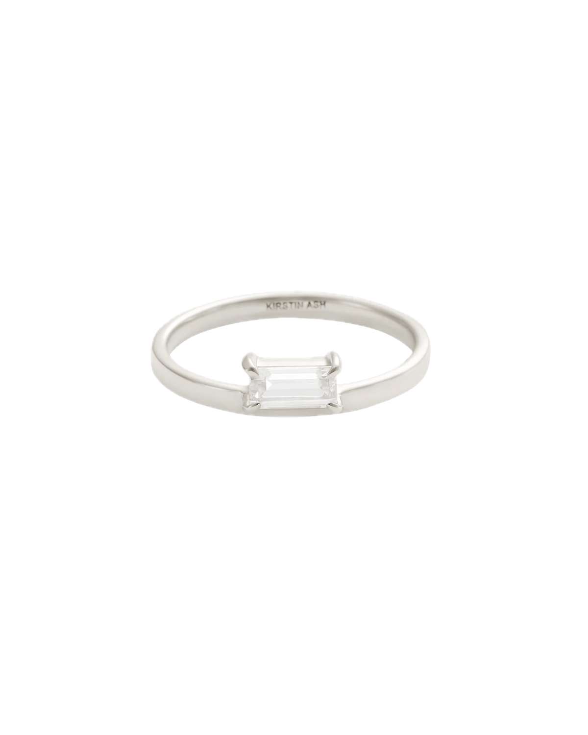 Kirstin Ash Rings Silver / 5 Kirstin Ash Ether Baguette Ring