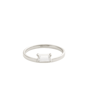Kirstin Ash Rings Silver / 5 Kirstin Ash Ether Baguette Ring